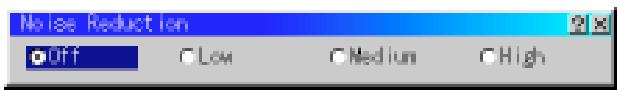 NEC MT1055 - Noise Reduction (not available for RGB and PC Card Viewer) - 1