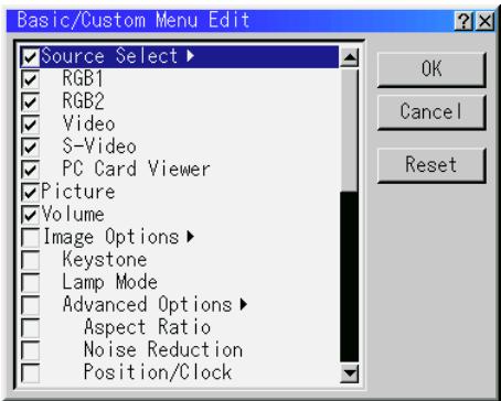 NEC MT1056 - Customizing Basic/Custom Menu - 2
