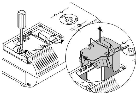 NEC MT1056 - To replace the lamp: - 2