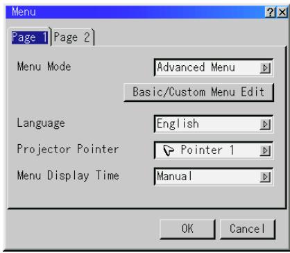 NEC MT1056 - Menu - 1