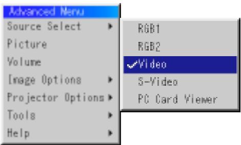 NEC MT850 - Menu Descriptions & Functions Source Select - 1