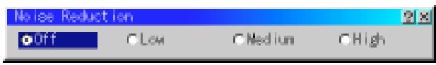 NEC MT850 - Noise Reduction (not available for RGB and PC Card Viewer) - 1