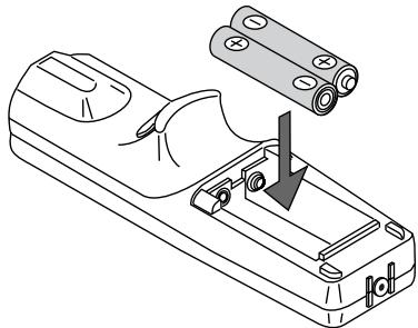 NEC MT850 - Remote Control Battery Installation - 2
