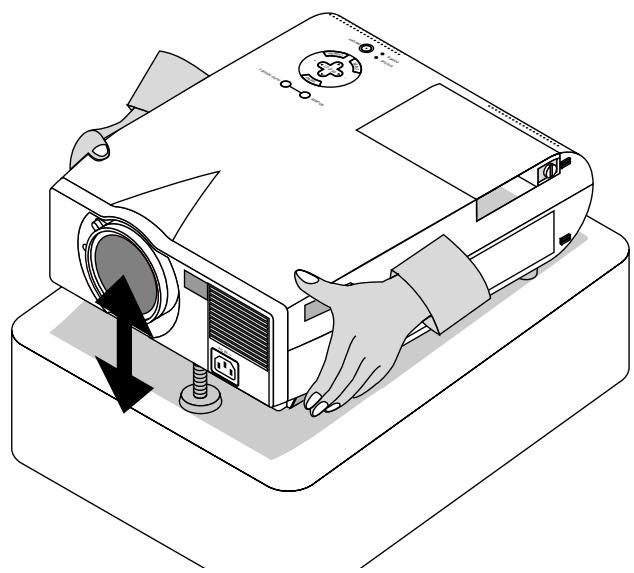 NEC MT850 - Adjusting the Tilt Foot - 2