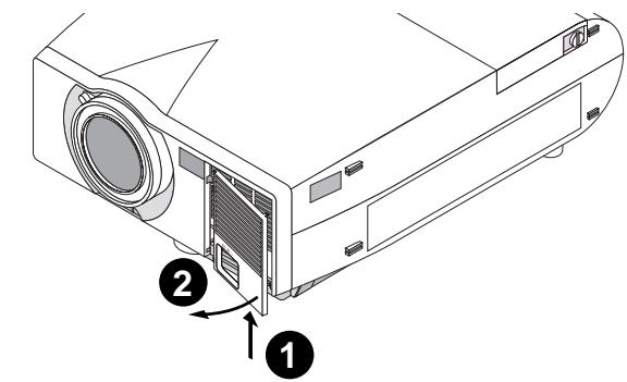 NEC MT850 - To replace the air-filter: - 1