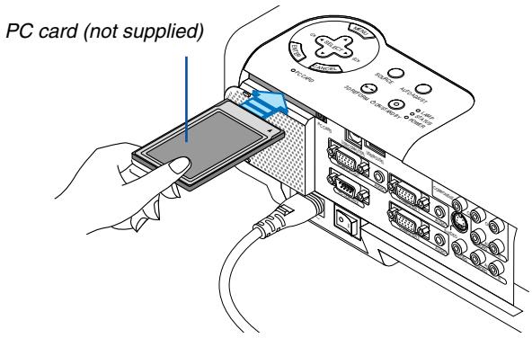 NEC VT770 - Inserting the PC Card - 1