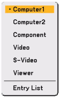 NEC VT770 - Selecting from Source List - 2
