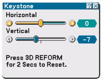 NEC VT770 - If the right and left sides of the projected image are not parallel to each other, use the SELECT  button to select "Vertical" and use the SELECT  button. - 1