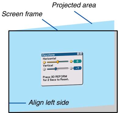 NEC VT770 - If the right and left sides of the projected image are not parallel to each other, use the SELECT  button to select "Vertical" and use the SELECT  button. - 2