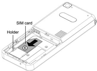NEC N343I - Inserting a SIM card - 3