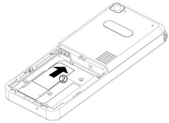 NEC N343I - Removing a SIM card - 2
