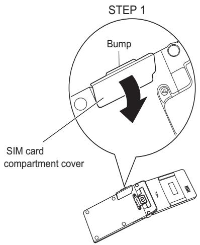 NEC N412I - Inserting a SIM card - 3
