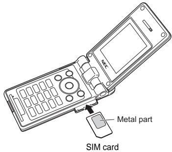 NEC N412I - Inserting a SIM card - 2