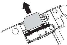 NEC N412I - Removing a SIM card - 3