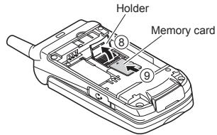 NEC N600I - To insert the TransFlash memory card - 2