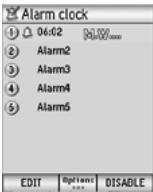 NEC N600I - To Edit an Alarm - 1