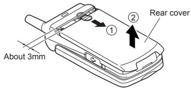 NEC N600I - How to insert or remove the USIM card or TransFlash memory card - 1