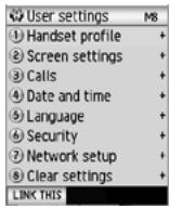NEC N600I - Menu options - 2
