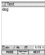 NEC N600I - To change the input mode - 3