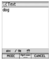 NEC N600I - To change the input mode - 1