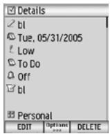 NEC N600I - To edit To Do tasks - 1
