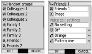 NEC N600I - To edit a contact group - 1