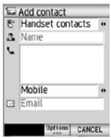 NEC N600I - To add a new entry to the contact list - 1