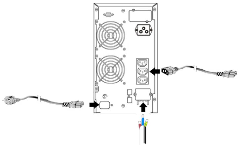INFOSEC E4 6000 VA - Branchement sortie onduleur - 2