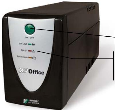 INFOSEC XP OFFICE 500 VA - Vérifier que : - 1