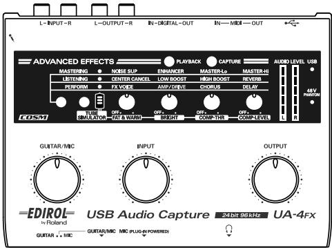 EDIROL UA-4FX - Advanced operation - 1