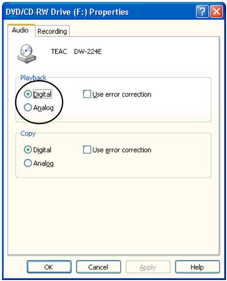 TEAC DW-CD224PU - Using the Windows Media Player 8 - 4
