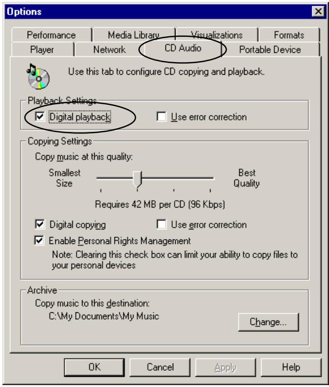 TEAC DW-CD224PU - Using the Windows Media Player 7 - 1