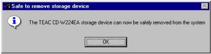 TEAC DW-CD224PU - Disconnecting the Drive - 8