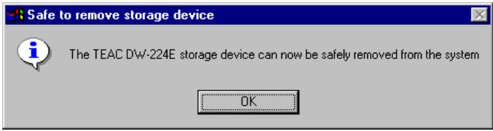 TEAC DW-CD224PU - Disconnecting the Drive - 9