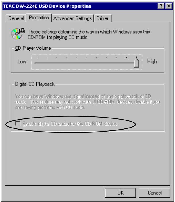 TEAC DW-CD224PU - Using the CD Player (Windows 2000) - 1