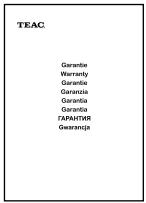 TEAC DW-CD224PU - Package List - 6