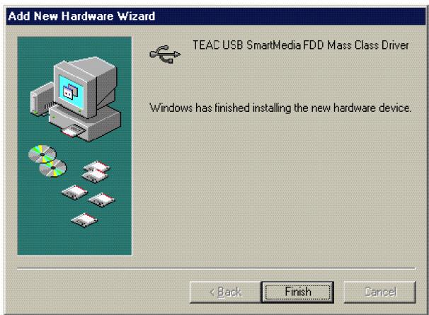 TEAC FD05PUS - Procédure d'installation (windows 98 millennium edition) - 2