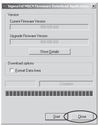 TEAC MP-200FM - UPGRADING THE FIRMWARE - 6