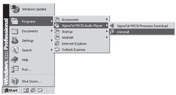 TEAC MP-200FM - DEINSTALLING DRIVER SOFTWARE - 1