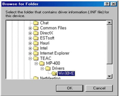 TEAC MP-400 - Install Win98SE Driver - 8