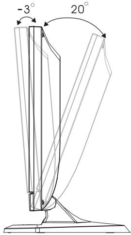 TEAC S1702D - Adjusting the Viewing Angle - 1