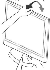 TEAC S1702D - Adjusting the Angle of Your Monitor - 1