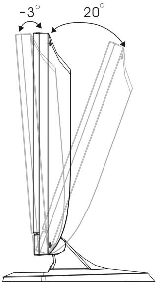 TEAC S1902D - Adjusting the Viewing Angle - 1