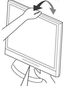 TEAC S1902D - Adjusting the Angle of Your Monitor - 1