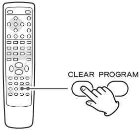 TEAC CR-H227I - To clear the program - 2