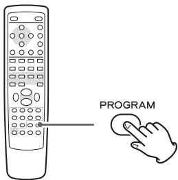 TEAC CR-H227I - Press the PROGRAM button in the stop mode. - 1