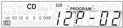 TEAC GF-650 - Appuyez sur la touche program. - 2
