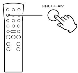 TEAC GF-650 - En mode arrêt, appuyez sur la touche program. - 1