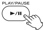 TEAC LP-R400 - Press the PLAY/PAUSE button ( /II) to start playback. - 1