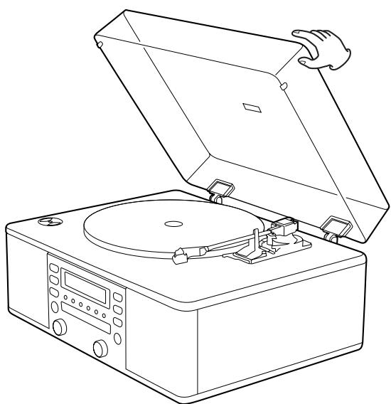 TEAC LP-R400 - How to open/close the turntable cover - 1